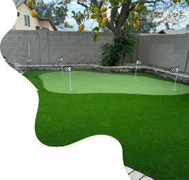putting green installation with artificial turf install
