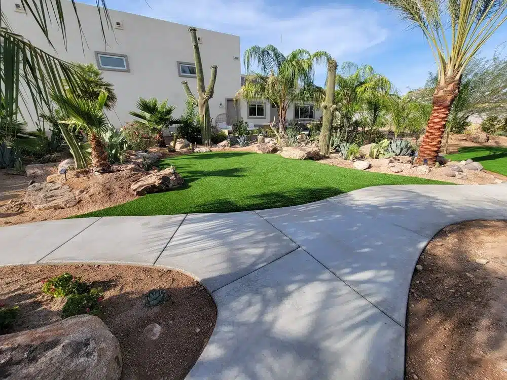 shade on artificial grass in arizona