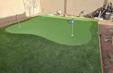 putting green installation in home in az