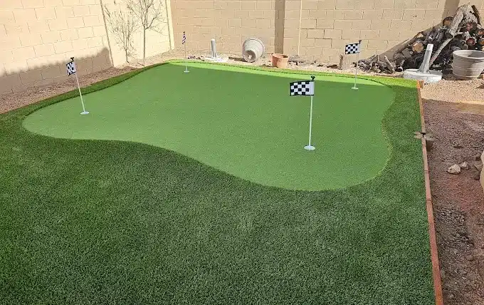 putting green installation in home in az