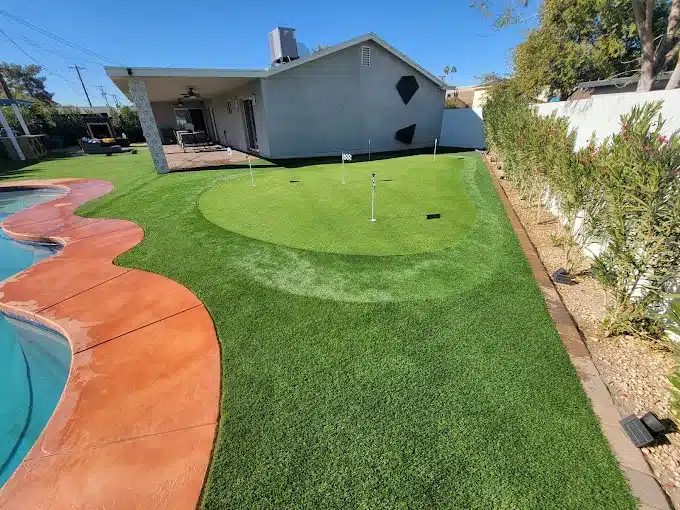 artificial grass installation in phoenix az service area for desert grass and greens
