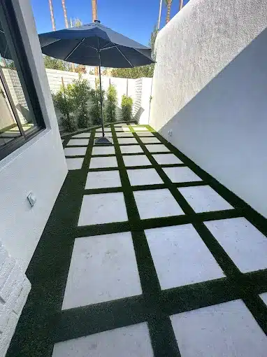 paving stones installation in an arizona home