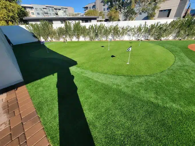 putting greens installation in an arizona home